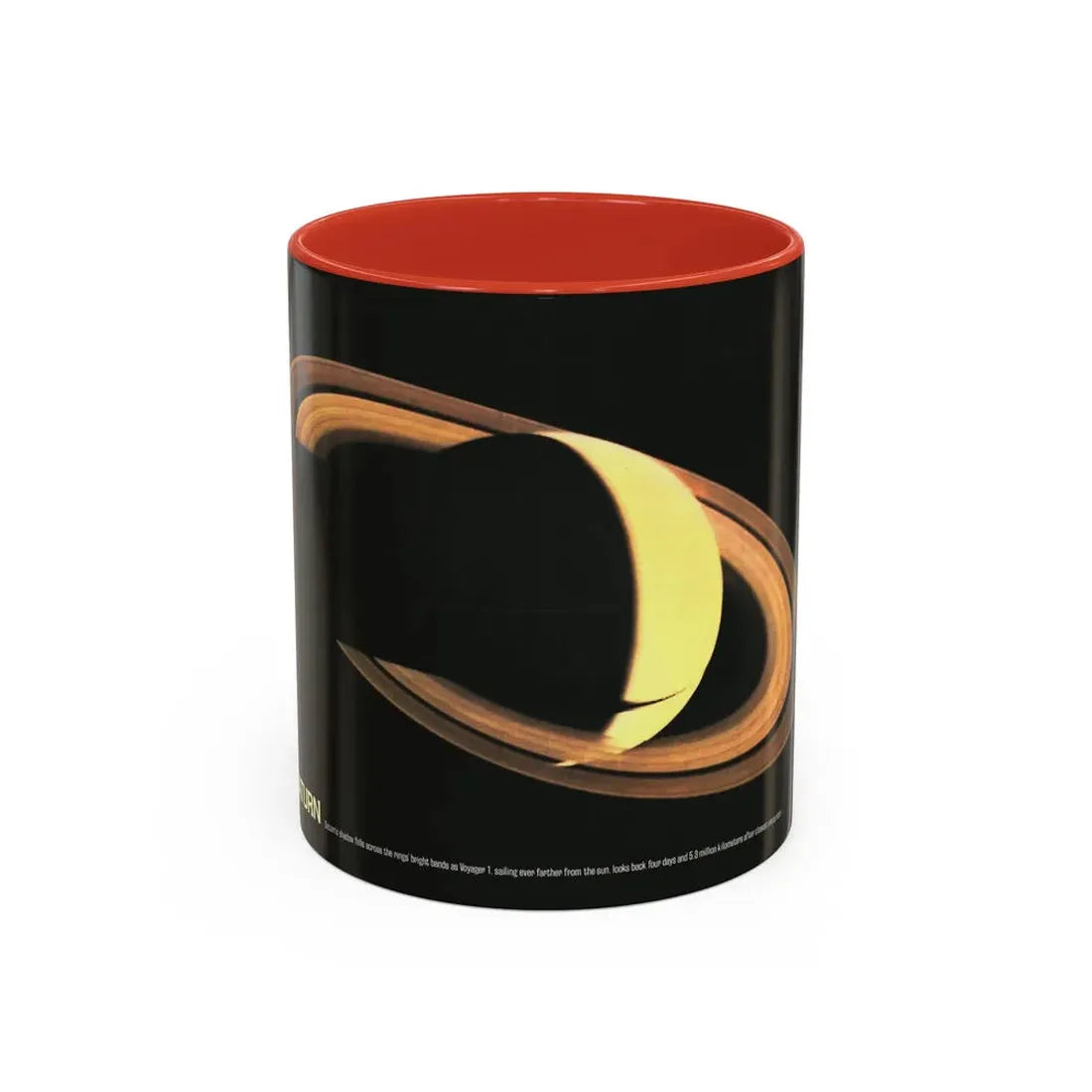 Space - Saturn (1981) (Map) Accent Coffee Mug 11oz Red - Go Mug Yourself