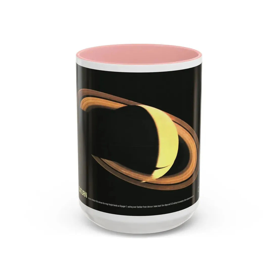 Space - Saturn (1981) (Map) Accent Coffee Mug 15oz Pink - Go Mug Yourself