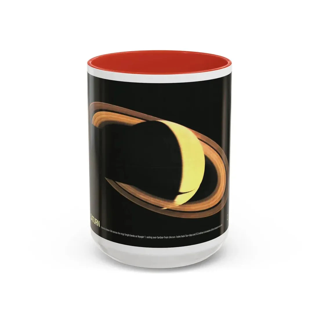 Space - Saturn (1981) (Map) Accent Coffee Mug 15oz Red - Go Mug Yourself