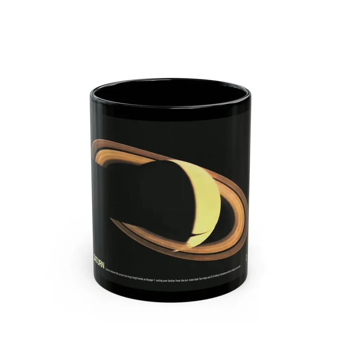 Space - Saturn (1981) (Map) Black Coffee Mug 11oz - Go Mug Yourself