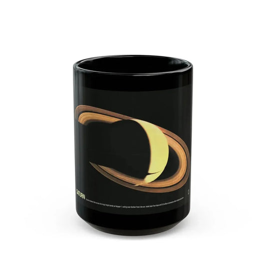 Space - Saturn (1981) (Map) Black Coffee Mug 15oz - Go Mug Yourself