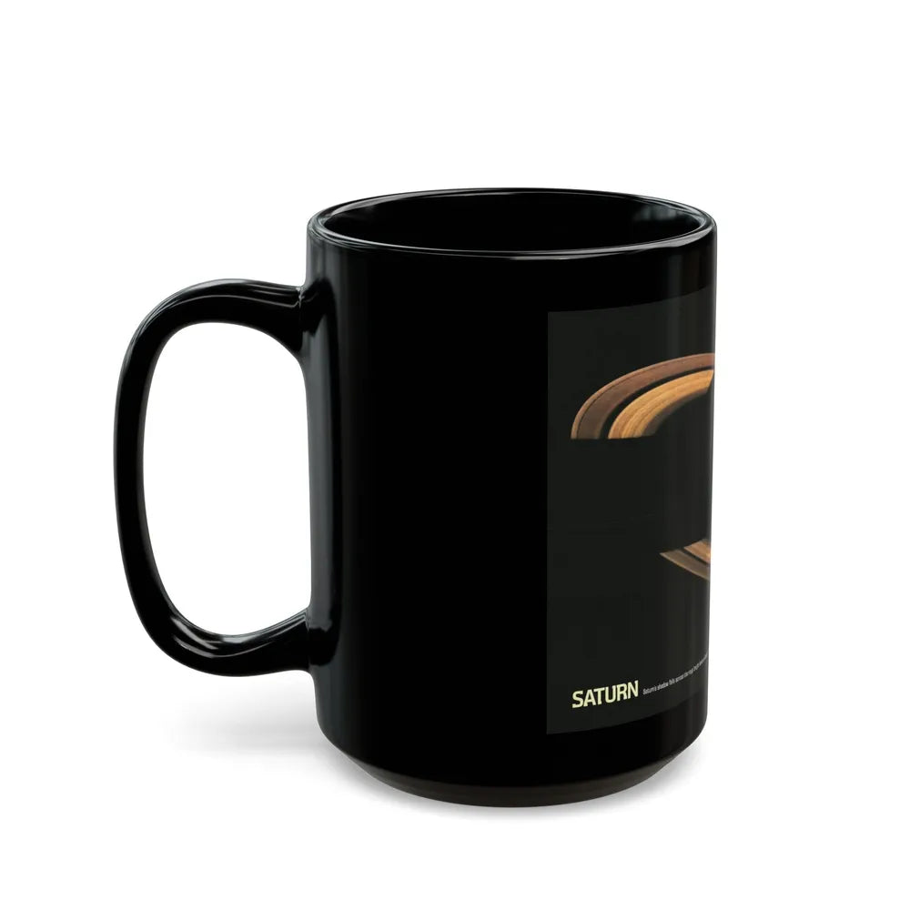 Space - Saturn (1981) (Map) Black Coffee Mug-Go Mug Yourself