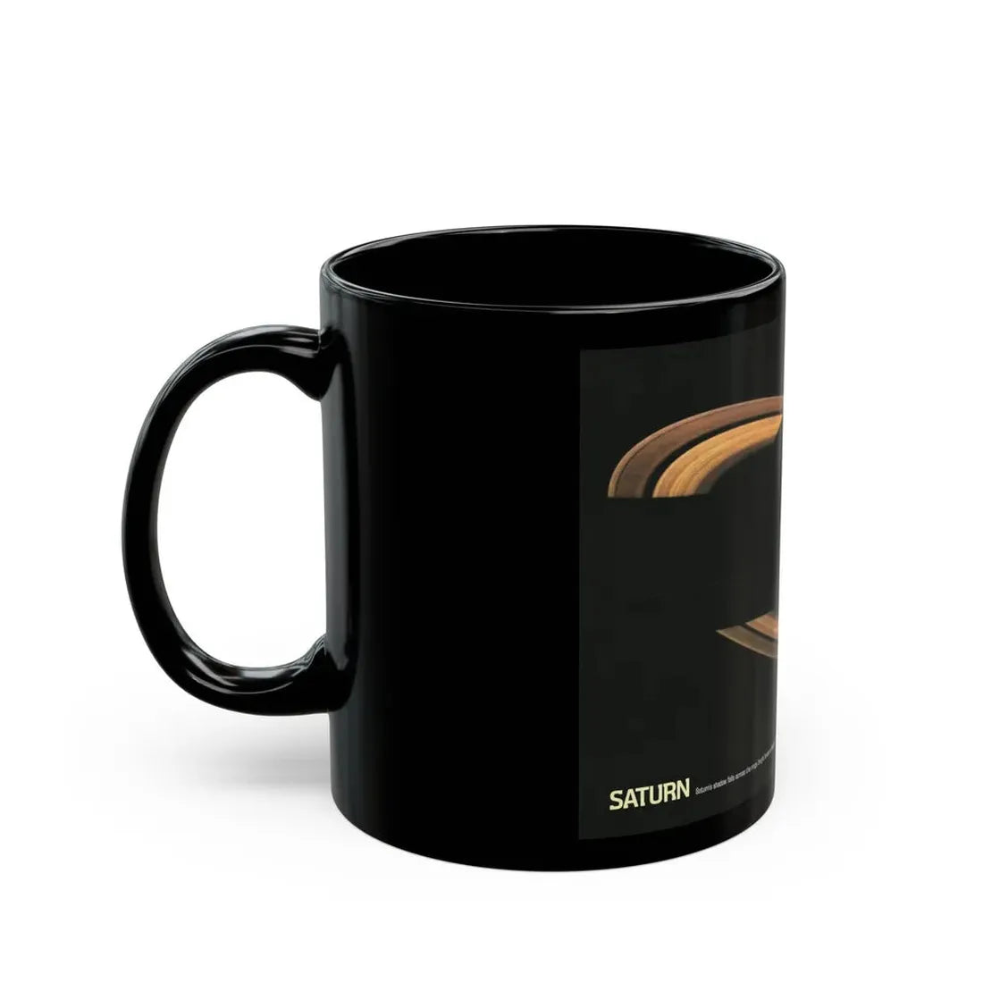 Space - Saturn (1981) (Map) Black Coffee Mug - Go Mug Yourself