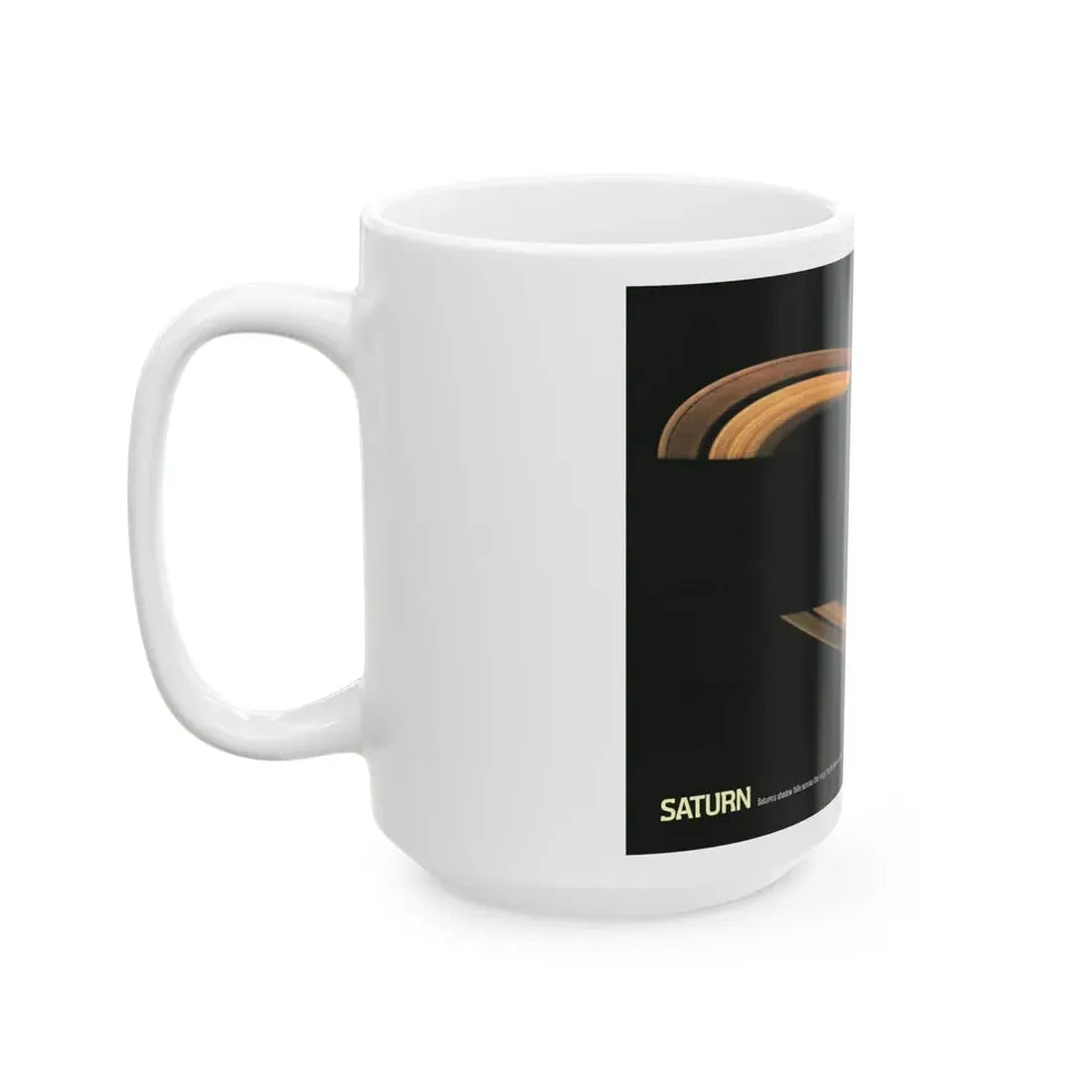 Space - Saturn (1981) (Map) White Coffee Mug - Go Mug Yourself