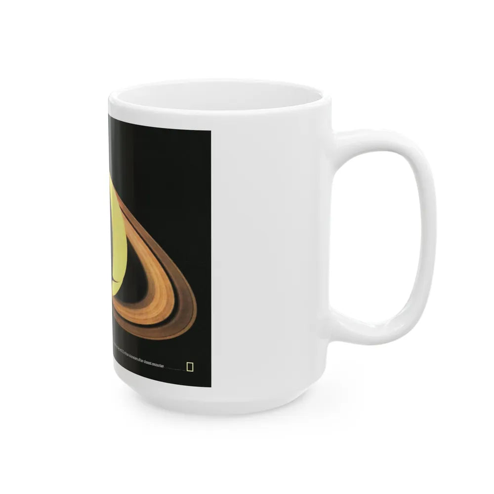 Space - Saturn (1981) (Map) White Coffee Mug-Go Mug Yourself