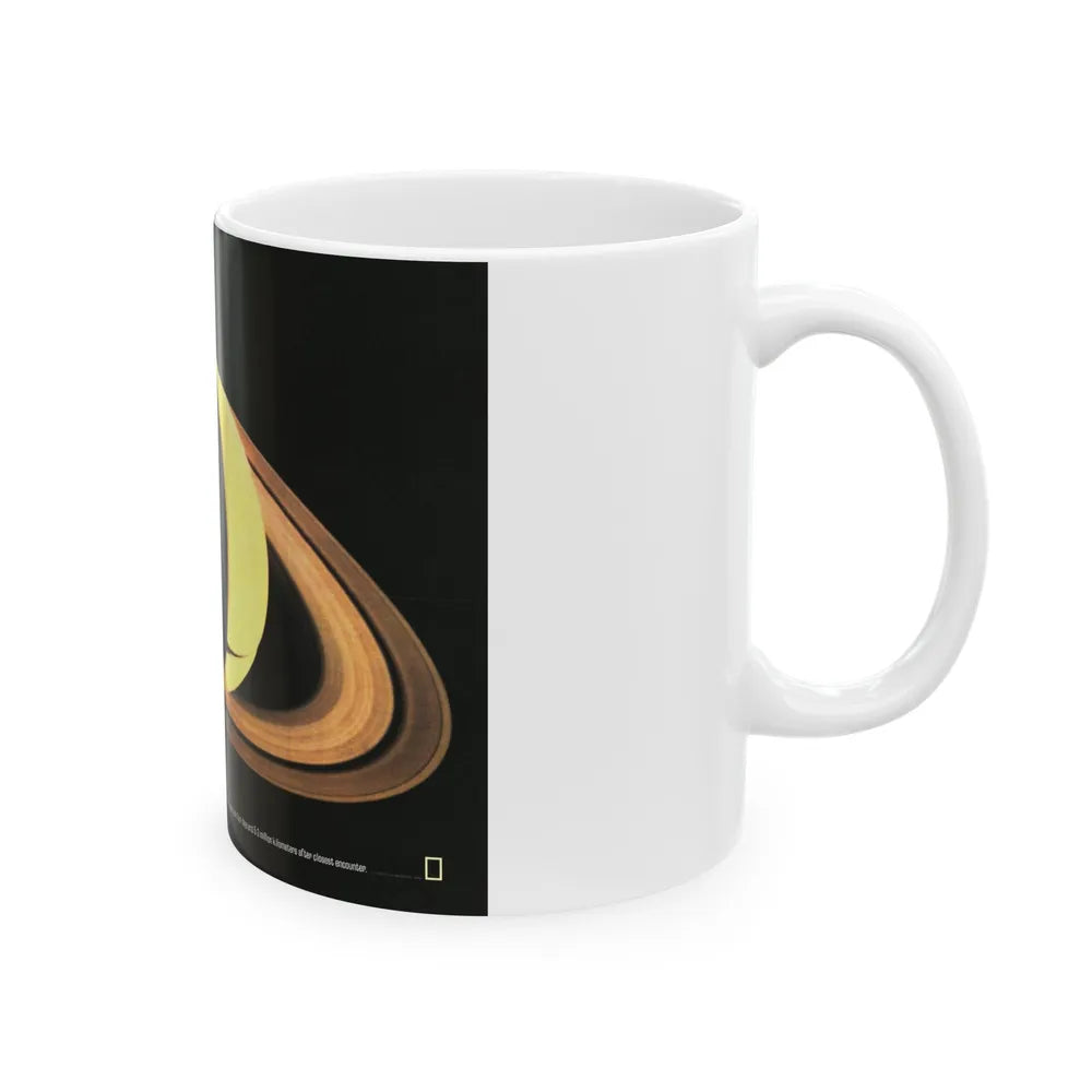 Space - Saturn (1981) (Map) White Coffee Mug-Go Mug Yourself