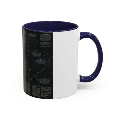 Space - Solar System- Our Sun's Family (1990) (Map) Accent Coffee Mug - Go Mug Yourself