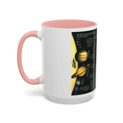 Space - Solar System- Our Sun's Family (1990) (Map) Accent Coffee Mug - Go Mug Yourself