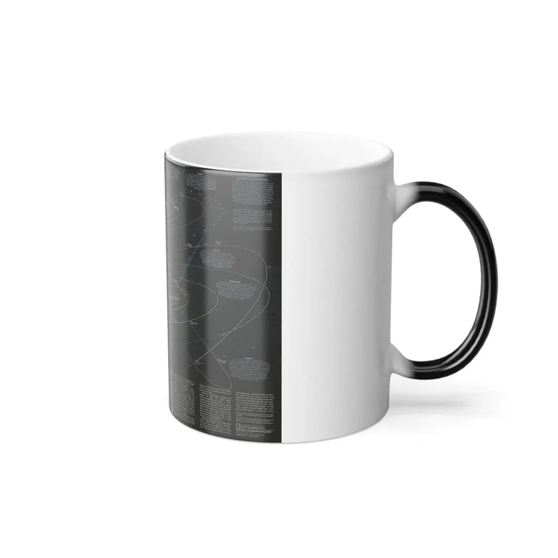 Space - Solar System- Our Sun's Family (1990) (Map) Color Changing Mug 11oz - Go Mug Yourself