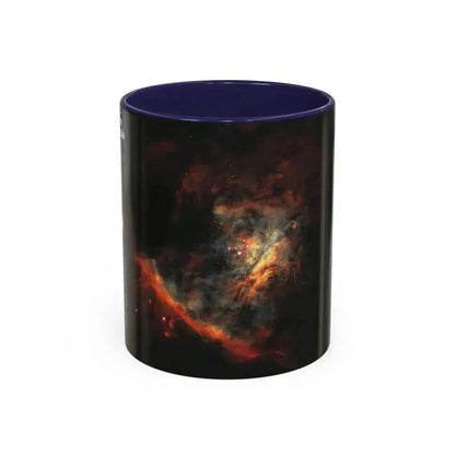 Space - Star Birth in the Orion Nebula (1995) (Map) Accent Coffee Mug 11oz Navy - Go Mug Yourself