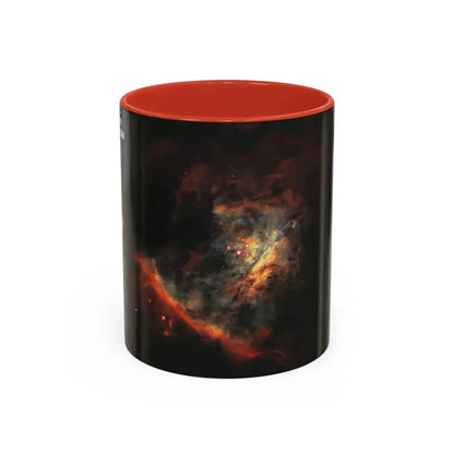 Space - Star Birth in the Orion Nebula (1995) (Map) Accent Coffee Mug 11oz Red - Go Mug Yourself