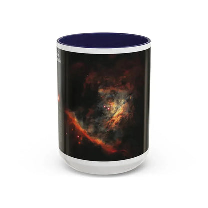 Space - Star Birth in the Orion Nebula (1995) (Map) Accent Coffee Mug 15oz Navy - Go Mug Yourself