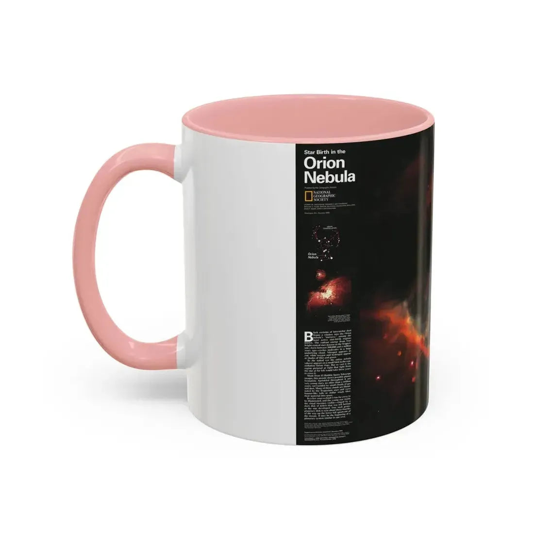 Space - Star Birth in the Orion Nebula (1995) (Map) Accent Coffee Mug - Go Mug Yourself