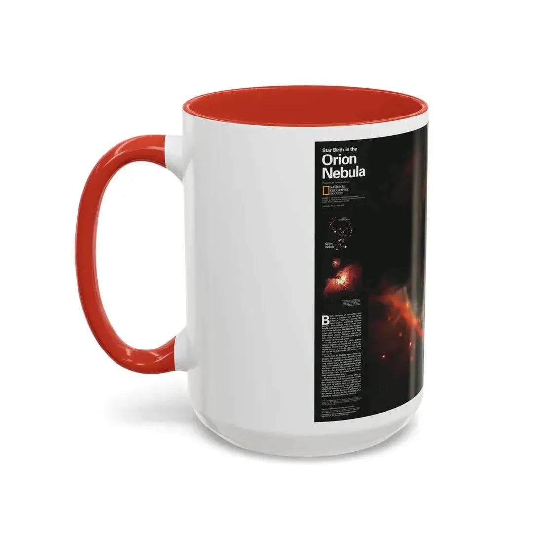 Space - Star Birth in the Orion Nebula (1995) (Map) Accent Coffee Mug - Go Mug Yourself