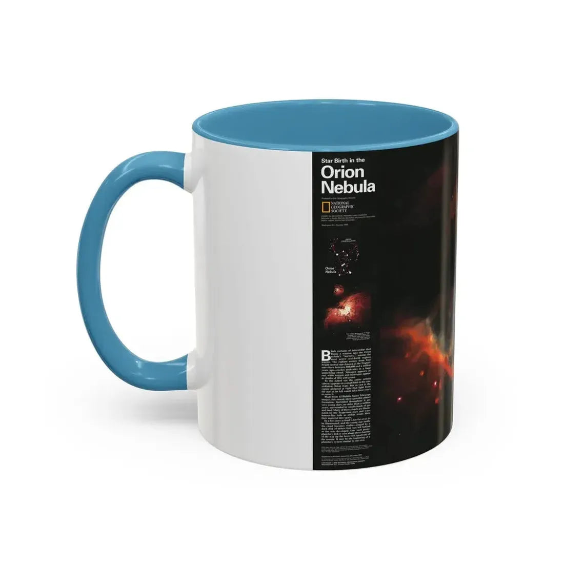 Space - Star Birth in the Orion Nebula (1995) (Map) Accent Coffee Mug - Go Mug Yourself