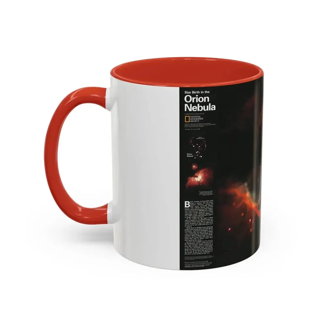 Space - Star Birth in the Orion Nebula (1995) (Map) Accent Coffee Mug - Go Mug Yourself