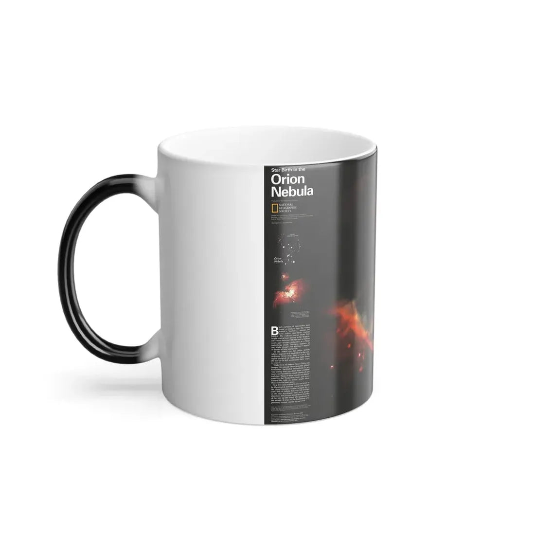 Space - Star Birth in the Orion Nebula (1995) (Map) Color Changing Mug 11oz - Go Mug Yourself