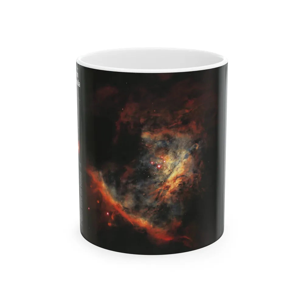 Space - Star Birth in the Orion Nebula (1995) (Map) White Coffee Mug-11oz-Go Mug Yourself