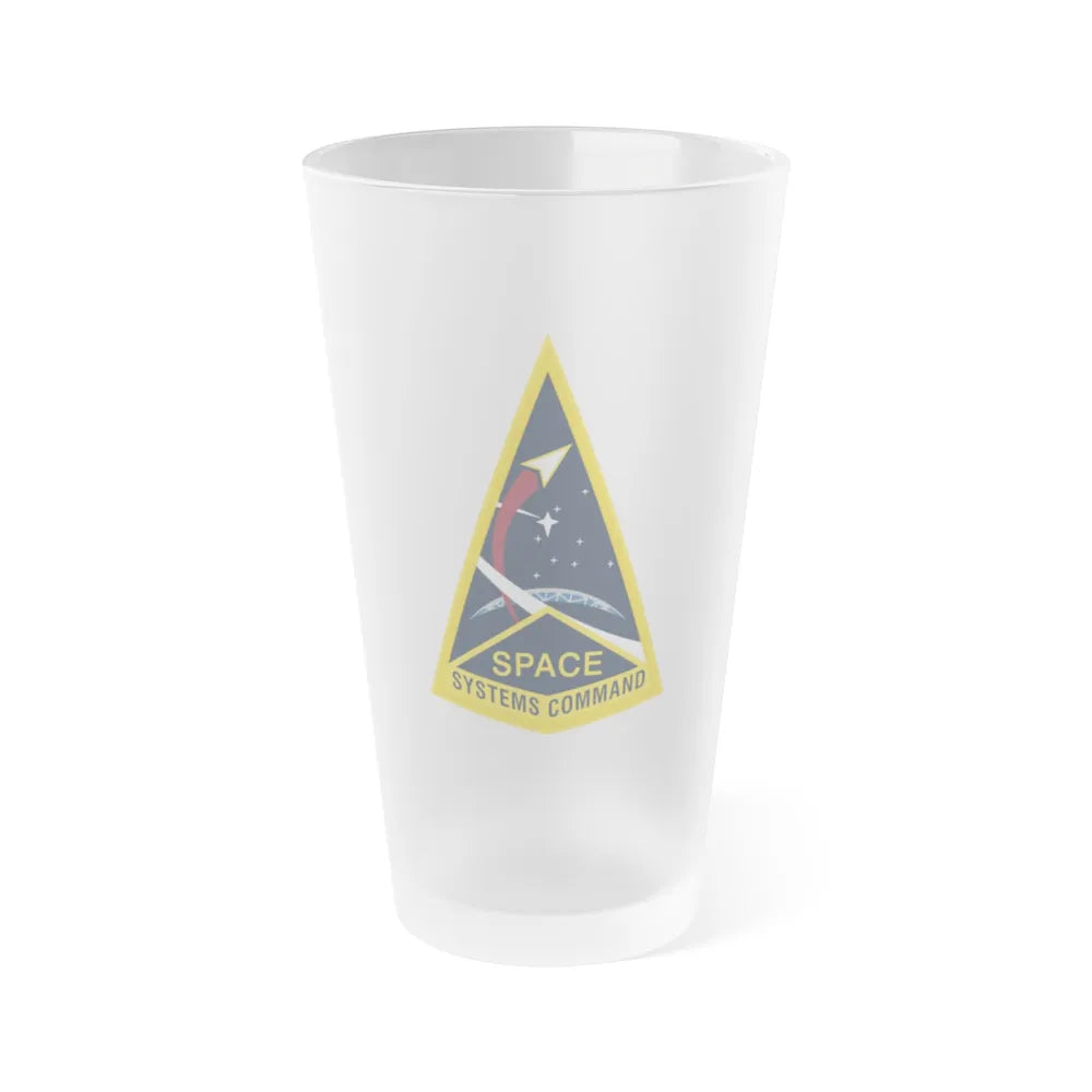 Space Systems Command (U.S. Space Force) Frosted Pint Glass 16oz-Go Mug Yourself