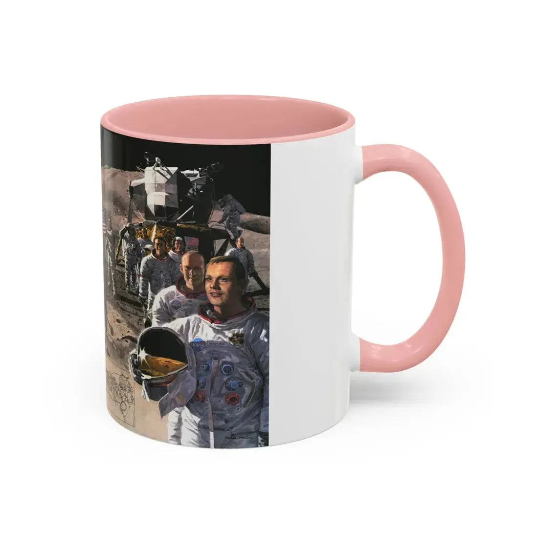 Space - Teammates in Mankind's Greatest Adventure (1973) (Map) Accent Coffee Mug - Go Mug Yourself