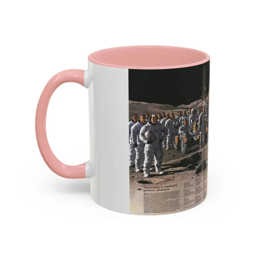 Space - Teammates in Mankind's Greatest Adventure (1973) (Map) Accent Coffee Mug - Go Mug Yourself