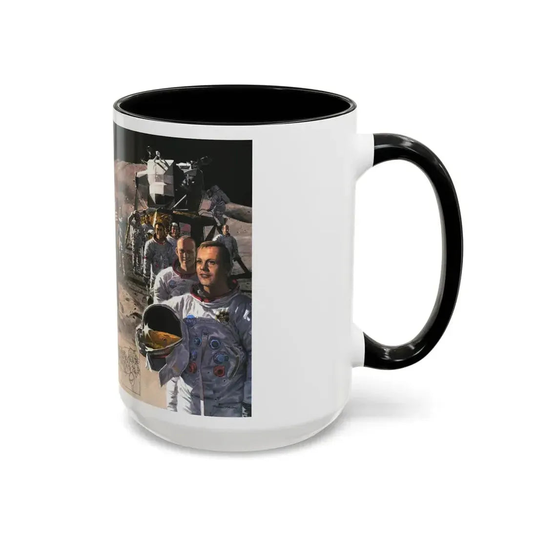 Space - Teammates in Mankind's Greatest Adventure (1973) (Map) Accent Coffee Mug - Go Mug Yourself