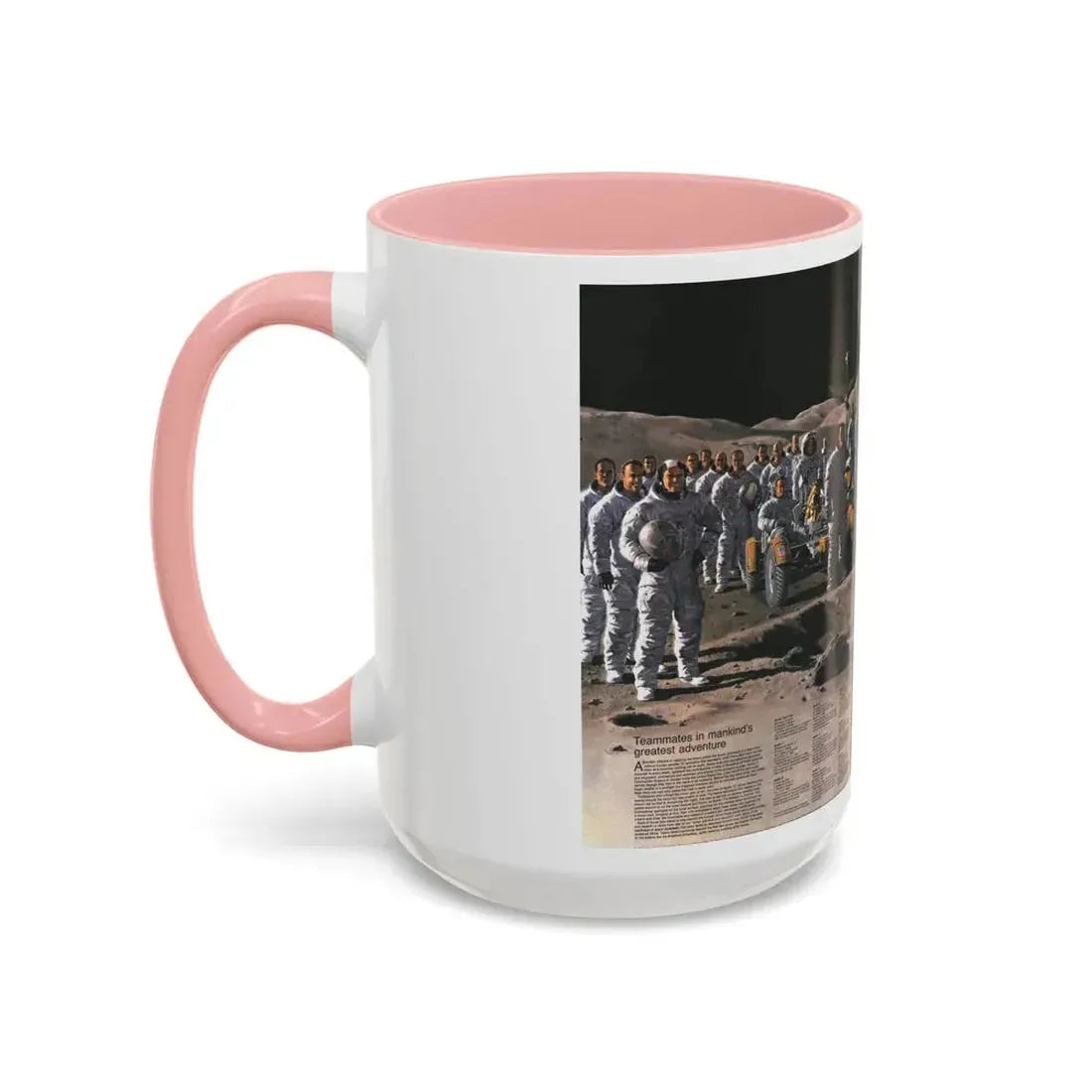 Space - Teammates in Mankind's Greatest Adventure (1973) (Map) Accent Coffee Mug - Go Mug Yourself