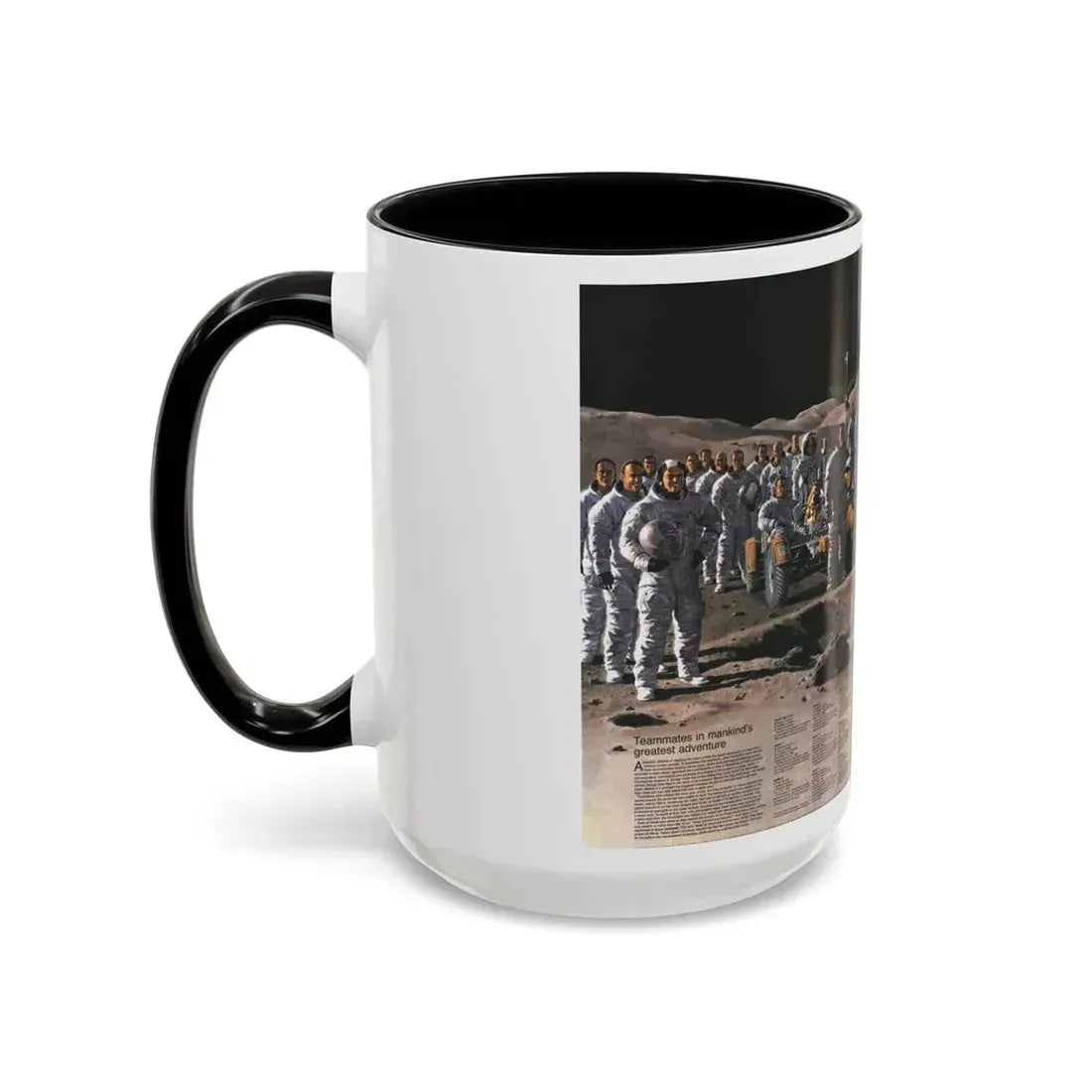 Space - Teammates in Mankind's Greatest Adventure (1973) (Map) Accent Coffee Mug - Go Mug Yourself