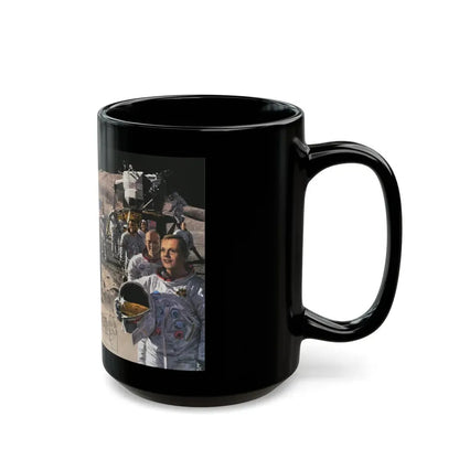 Space - Teammates in Mankind's Greatest Adventure (1973) (Map) Black Coffee Mug - Go Mug Yourself