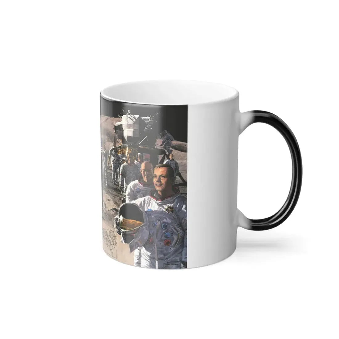 Space - Teammates in Mankind's Greatest Adventure (1973) (Map) Color Changing Mug 11oz - Go Mug Yourself