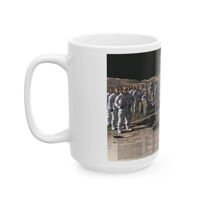 Space - Teammates in Mankind's Greatest Adventure (1973) (Map) White Coffee Mug - Go Mug Yourself