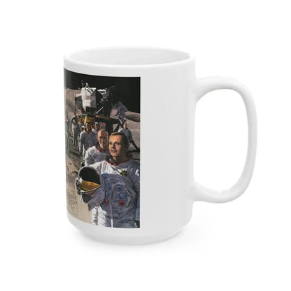 Space - Teammates in Mankind's Greatest Adventure (1973) (Map) White Coffee Mug - Go Mug Yourself
