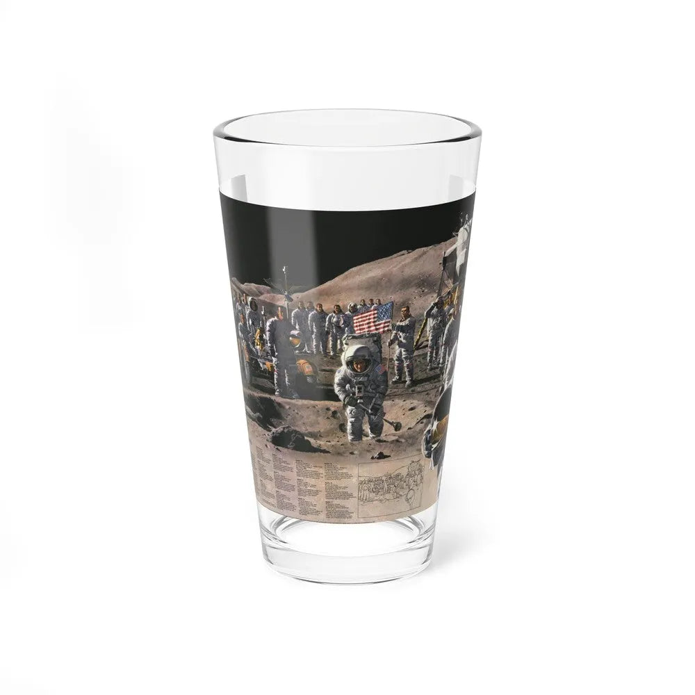 Space - Teammates in Mankind's Greatest Adventure (1973) (Map) Pint Glass 16oz-16oz-Go Mug Yourself