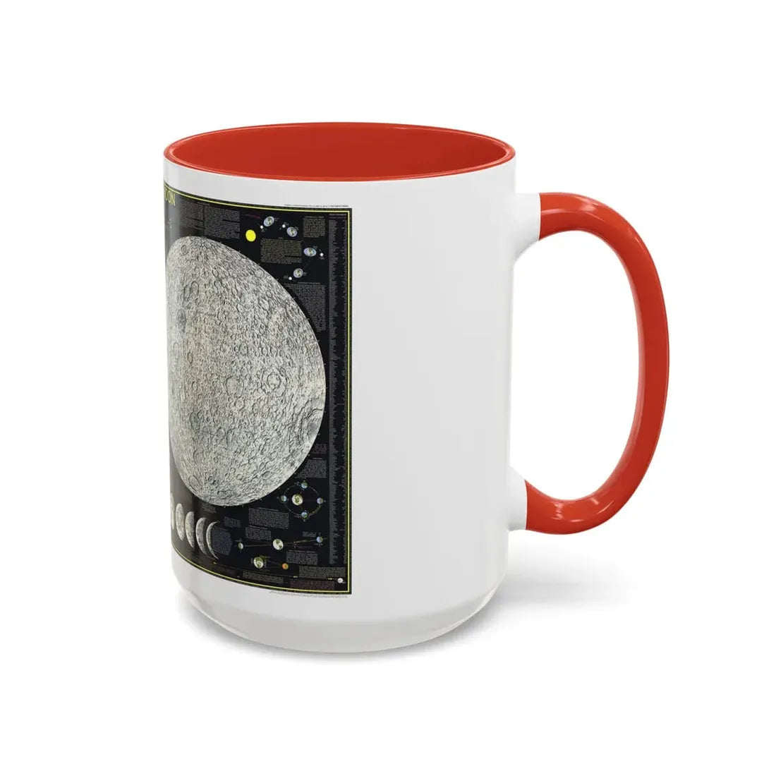 Space - The Moon (1969) (Map) Accent Coffee Mug - Go Mug Yourself