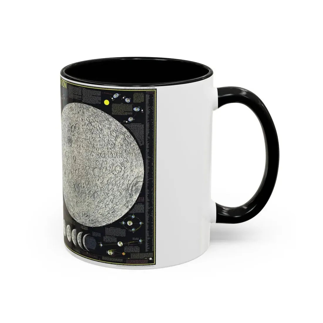 Space - The Moon (1969) (Map) Accent Coffee Mug - Go Mug Yourself