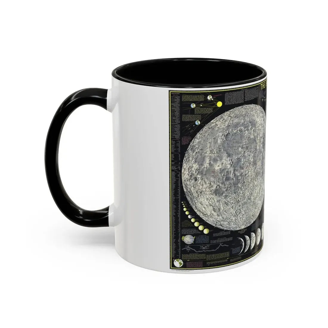 Space - The Moon (1969) (Map) Accent Coffee Mug - Go Mug Yourself