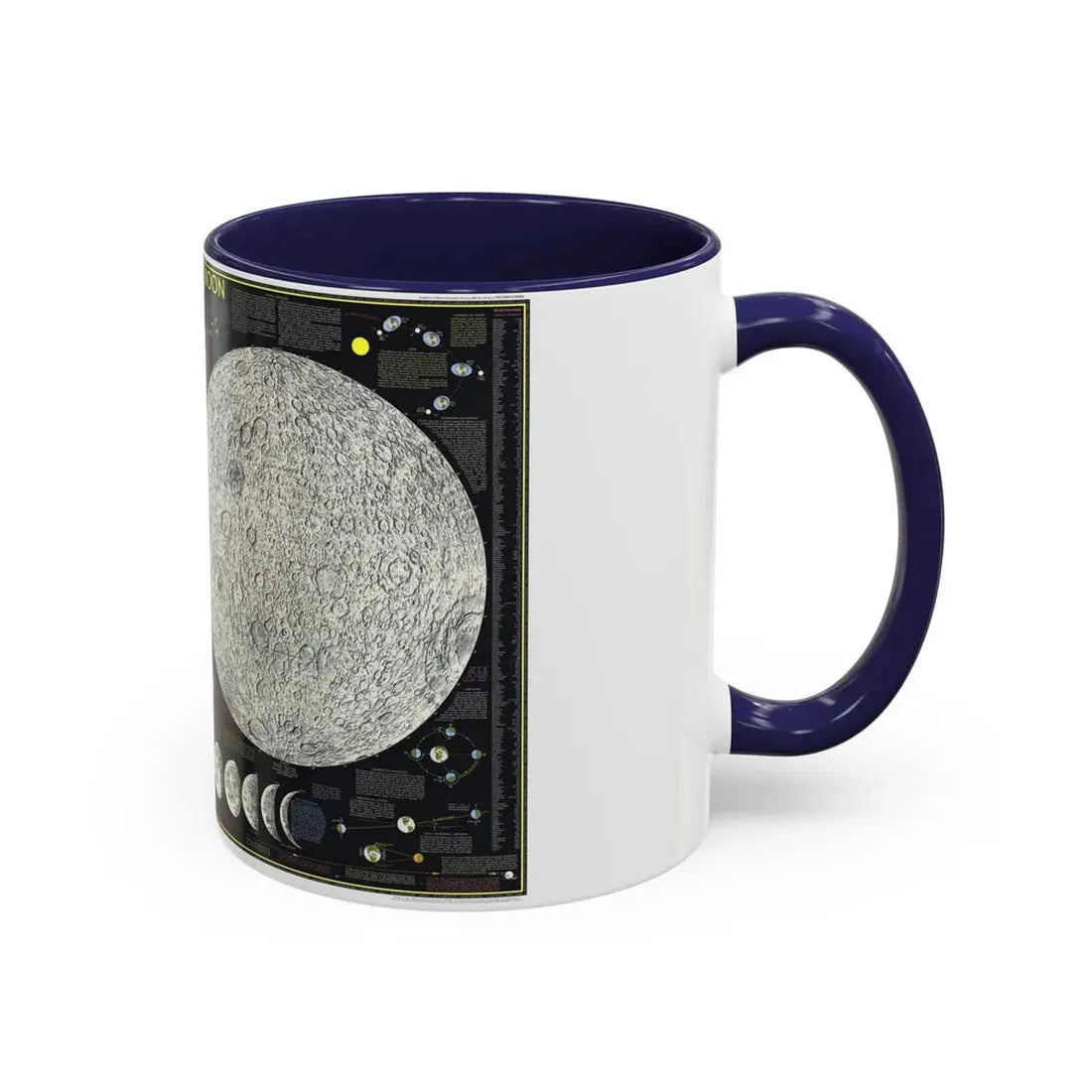 Space - The Moon (1969) (Map) Accent Coffee Mug - Go Mug Yourself
