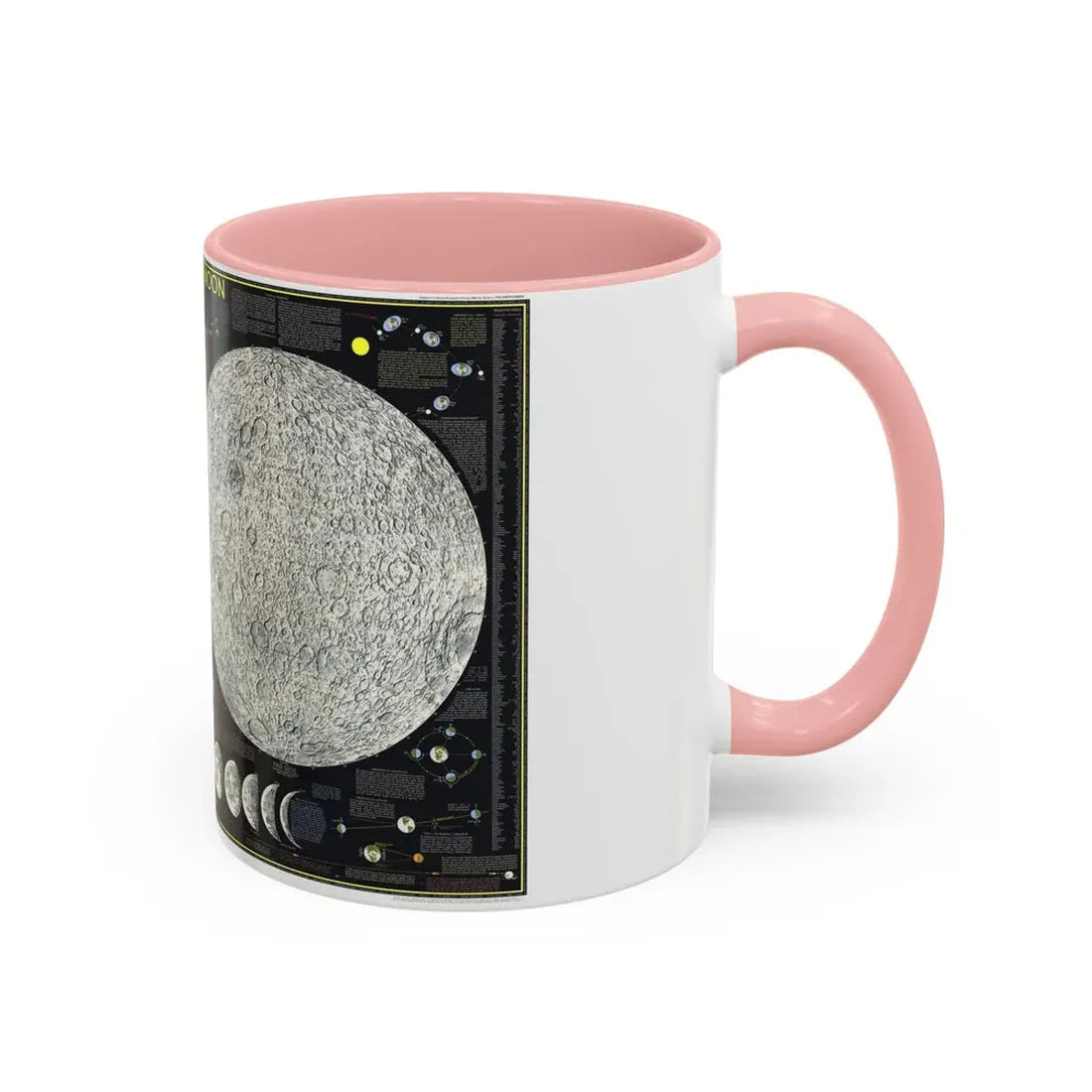 Space - The Moon (1969) (Map) Accent Coffee Mug - Go Mug Yourself