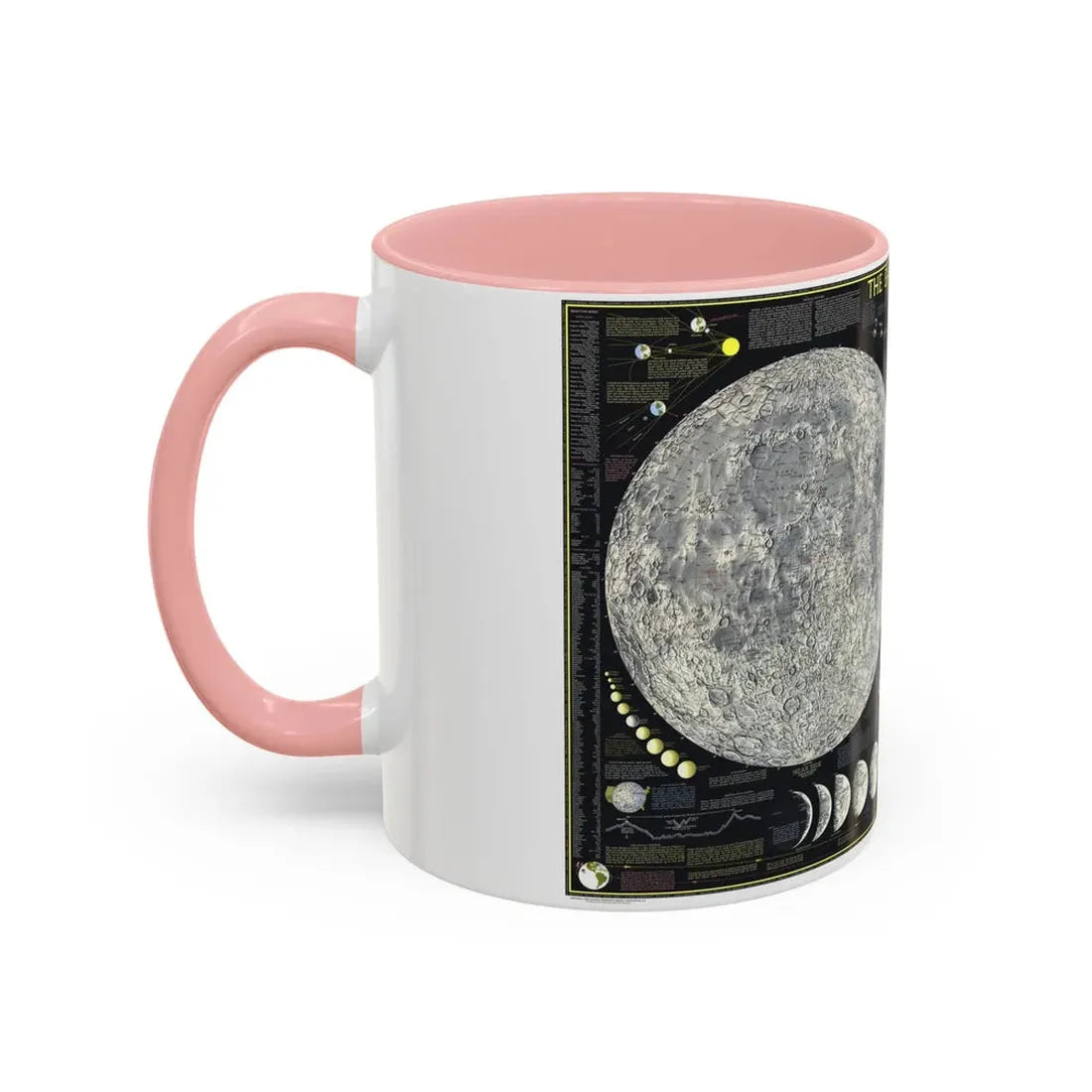 Space - The Moon (1969) (Map) Accent Coffee Mug - Go Mug Yourself