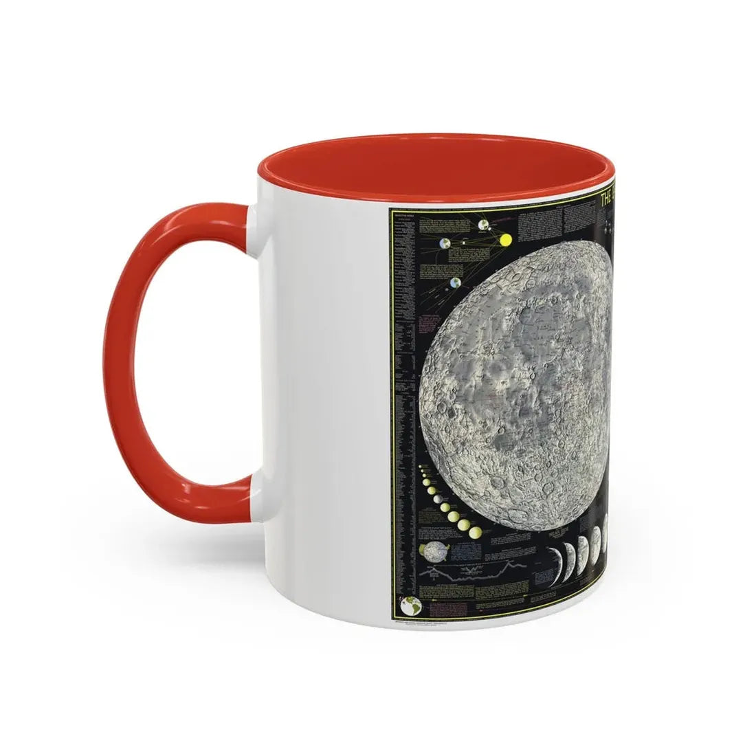 Space - The Moon (1969) (Map) Accent Coffee Mug - Go Mug Yourself