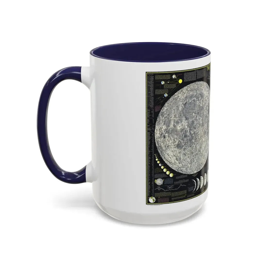 Space - The Moon (1969) (Map) Accent Coffee Mug - Go Mug Yourself