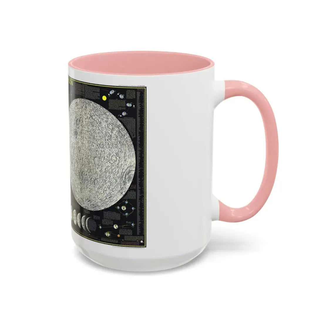 Space - The Moon (1969) (Map) Accent Coffee Mug - Go Mug Yourself
