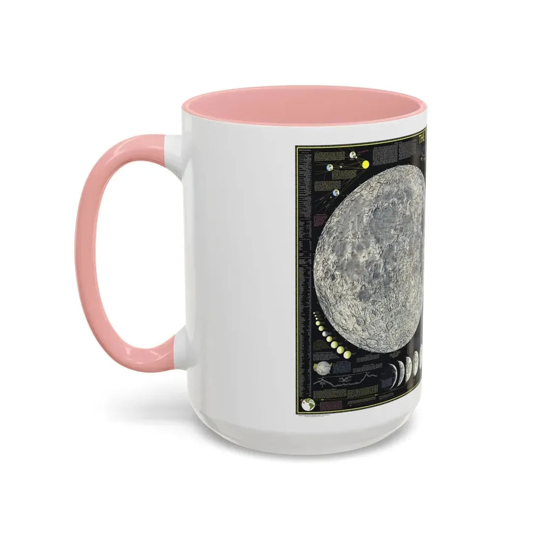 Space - The Moon (1969) (Map) Accent Coffee Mug - Go Mug Yourself