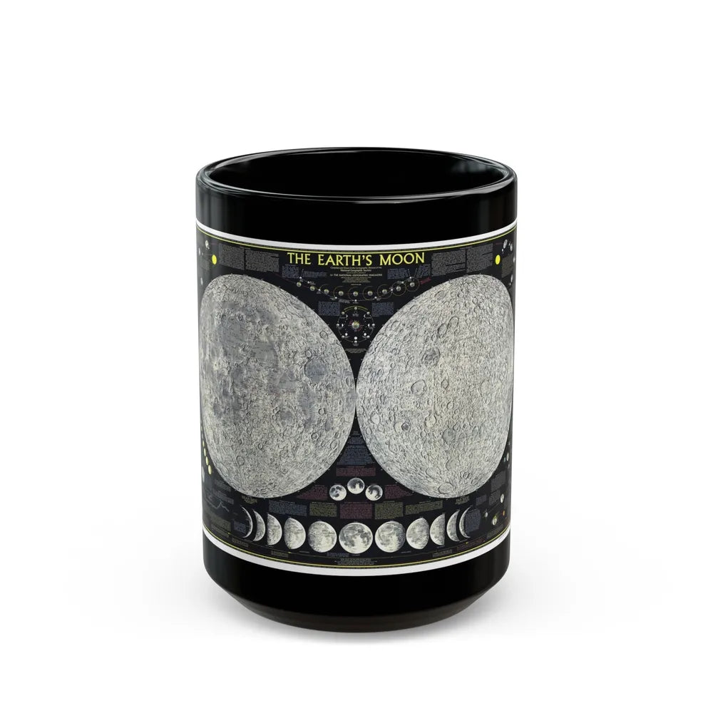 Space - The Moon (1969) (Map) Black Coffee Mug-15oz-Go Mug Yourself