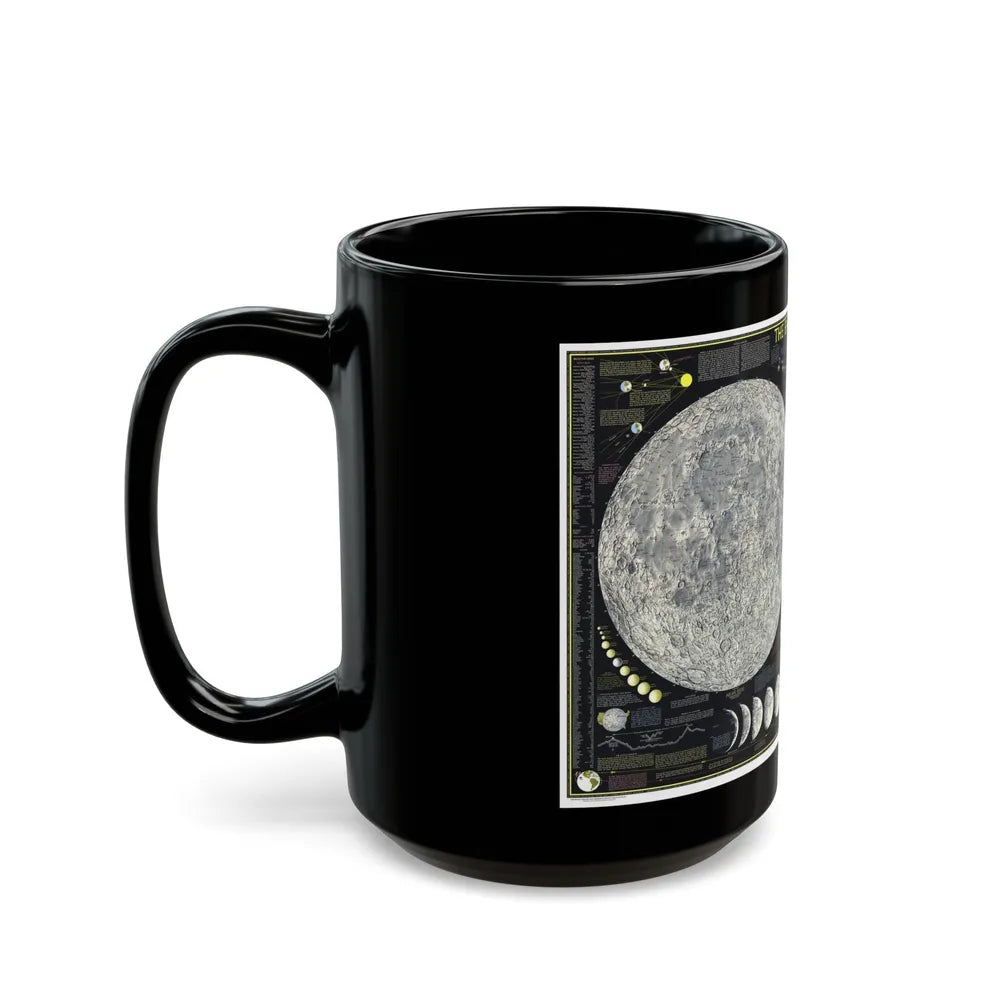 Space - The Moon (1969) (Map) Black Coffee Mug-Go Mug Yourself