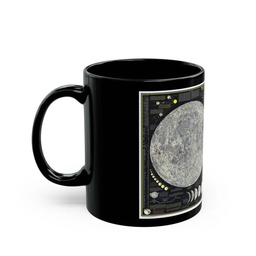 Space - The Moon (1969) (Map) Black Coffee Mug-Go Mug Yourself