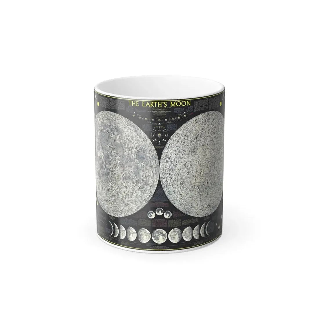 Space - The Moon (1969) (Map) Color Changing Mug 11oz Default Title 11oz - Go Mug Yourself
