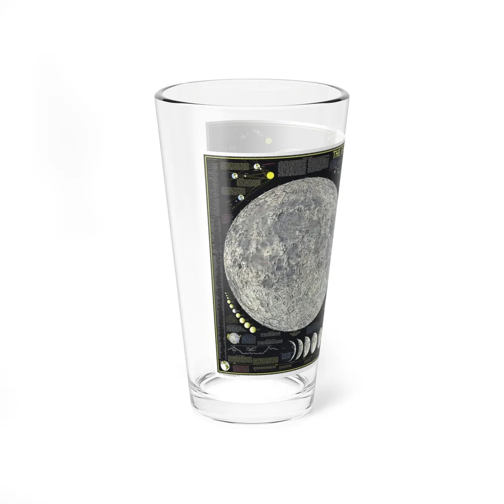 Space - The Moon (1969) (Map) Pint Glass 16oz-Go Mug Yourself