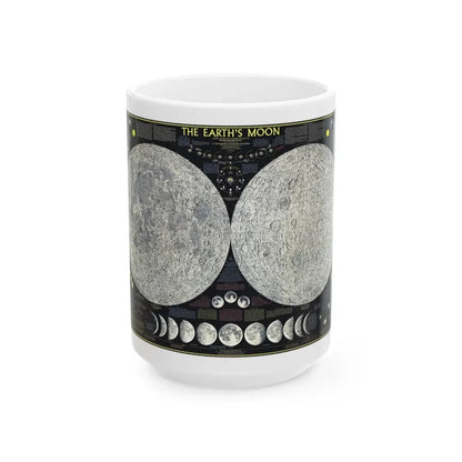 Space - The Moon (1969) (Map) White Coffee Mug 15oz - Go Mug Yourself