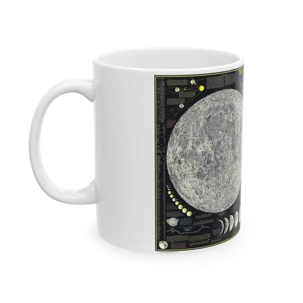 Space - The Moon (1969) (Map) White Coffee Mug-Go Mug Yourself